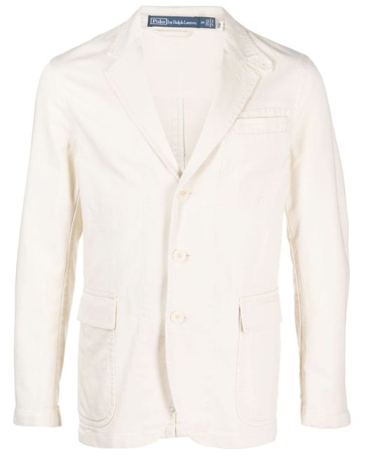 Polo Ralph Lauren single-breasted cotton blazer