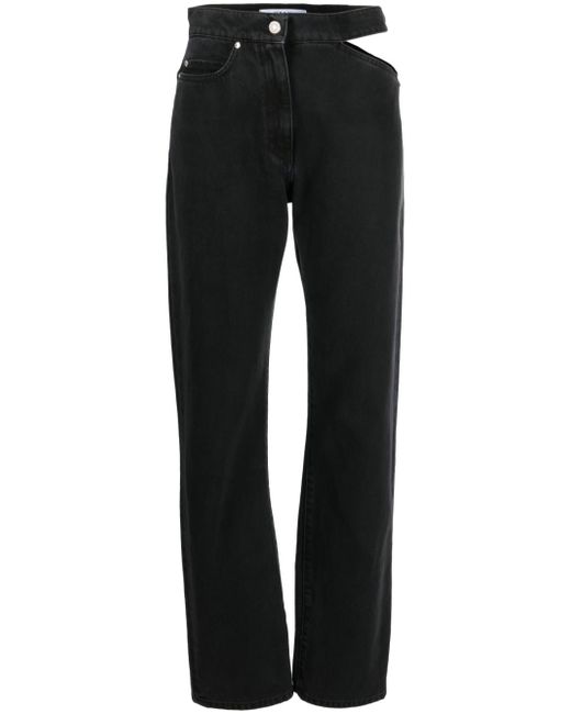 Msgm high-waisted cut-out jeans