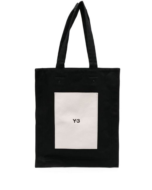 Y-3 Lux logo-print tote bag