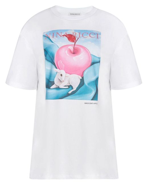 Nina Ricci apple-print T-shirt