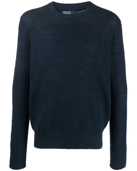 Polo Ralph Lauren crew-neck knitted linen jumper