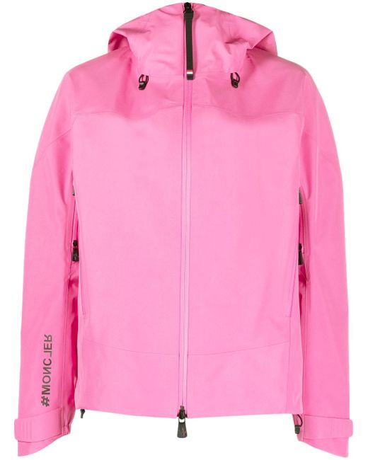 Moncler zip-up hooded lightweight jacket