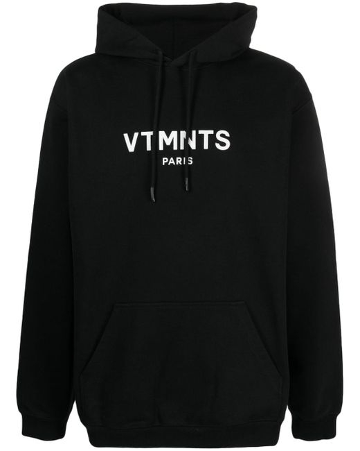 Vtmnts logo-print drawstring hoodie