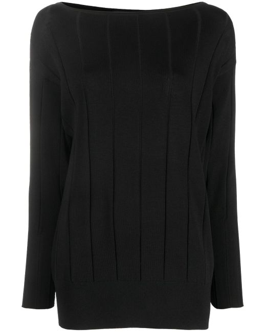 Patrizia Pepe boat-neck knitted jumper