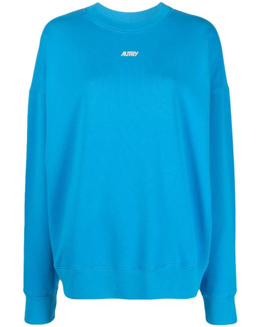 Autry logo-print drop-shoulder sweatshirt