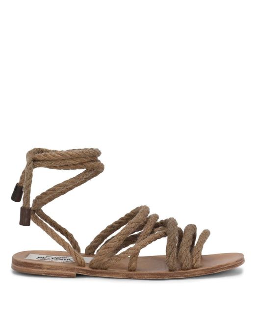 Dolce & Gabbana tie-fastening rope sandals