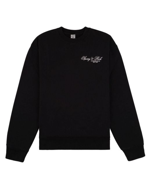Sporty & Rich logo-print sweatshirt