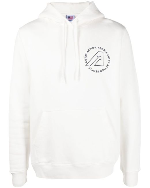 Autry logo-print hoodie