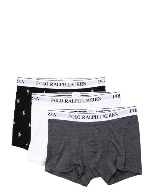 Polo Ralph Lauren logo-waistband cotton boxers pack of three