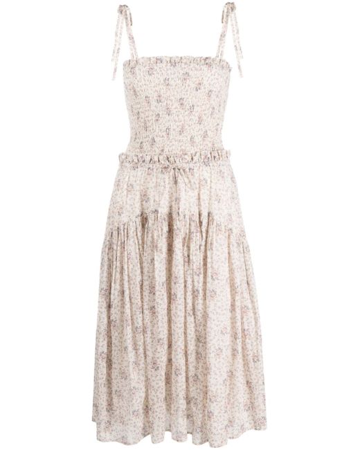 Polo Ralph Lauren -print smocked cotton dress