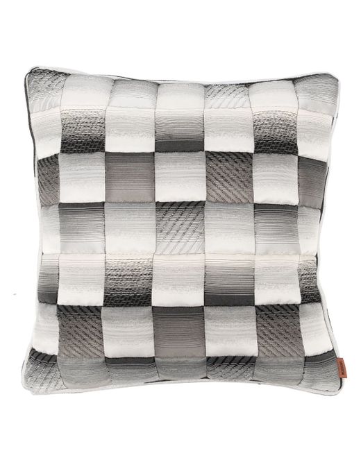 Missoni Home check-print square-shape cushion