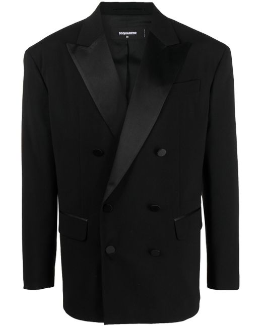 Dsquared2 double-breasted silk-lapels blazer