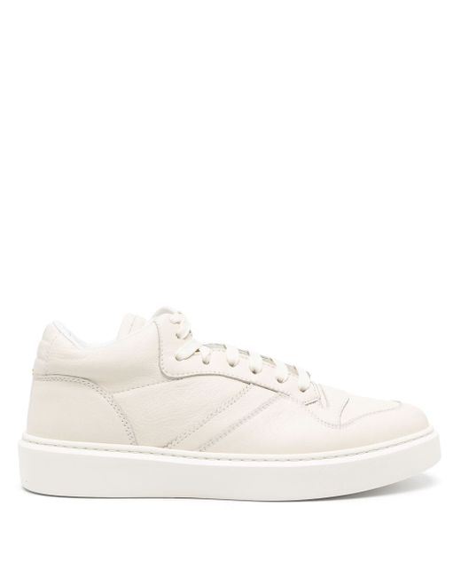 Doucal's high-top leather sneakers