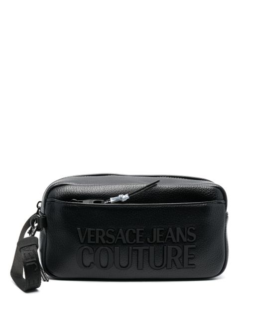 Versace Jeans Couture logo-plaque zipped wash bag