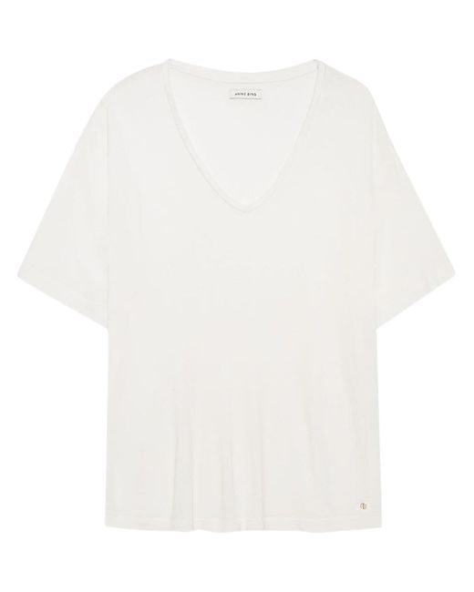 Anine Bing V-neck short-sleeve T-shirt