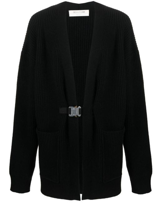 1017 Alyx 9Sm buckle-detail ribbed cardigan