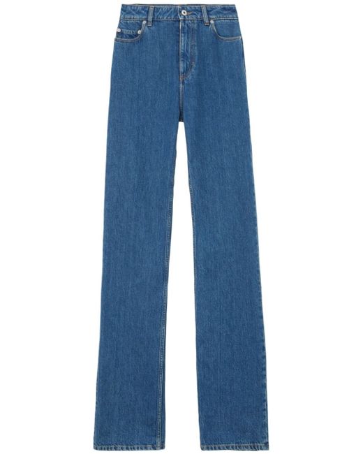 Burberry high-waisted straight-leg jeans