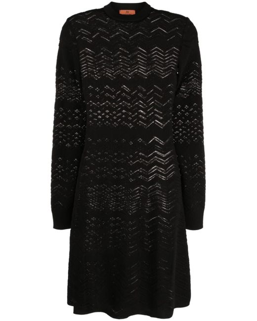 Missoni zigzag crochet-knit dress