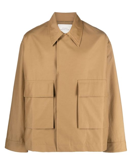 Studio Nicholson cargo-pocket shirt jacket