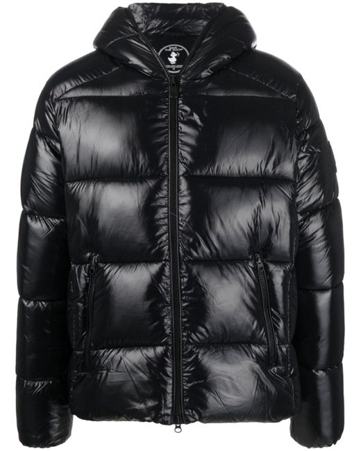 Save The Duck glossy-finish padded jacket