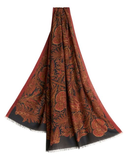 Etro floral-print wraparound-style scarf