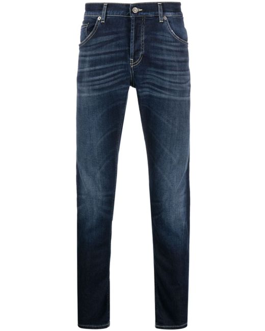 Dondup mid-rise slim-cut jeans