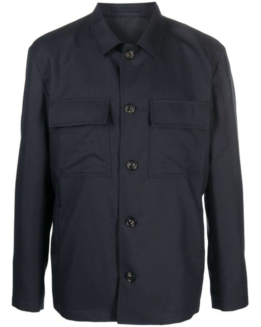 Lardini Attitude wool-blend shirt jacket