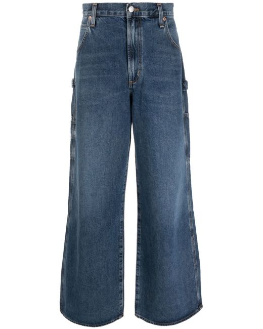 Agolde mid-rise wide-leg jeans