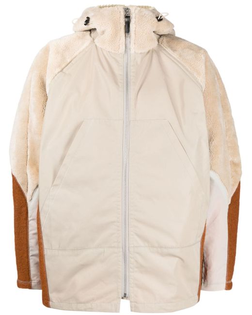 Toga faux-fur trim hooded jacket