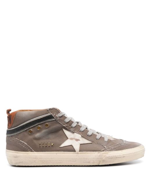 Golden Goose Mid Star distressed-effect sneakers