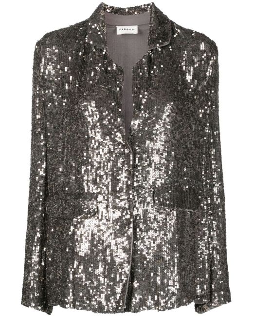 P.A.R.O.S.H. Giacca sequined single-breasted blazer
