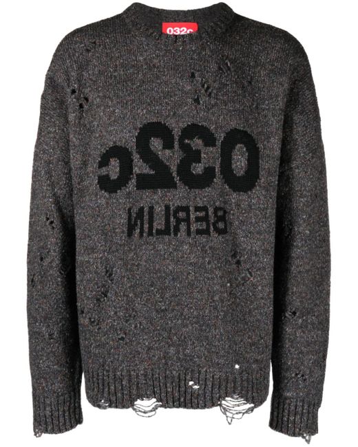 032C Painters Cover distressed-effect jumper