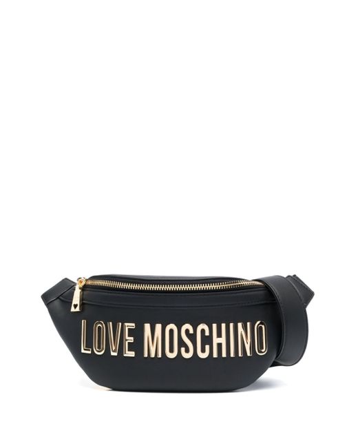 Love Moschino logo-print belt bag