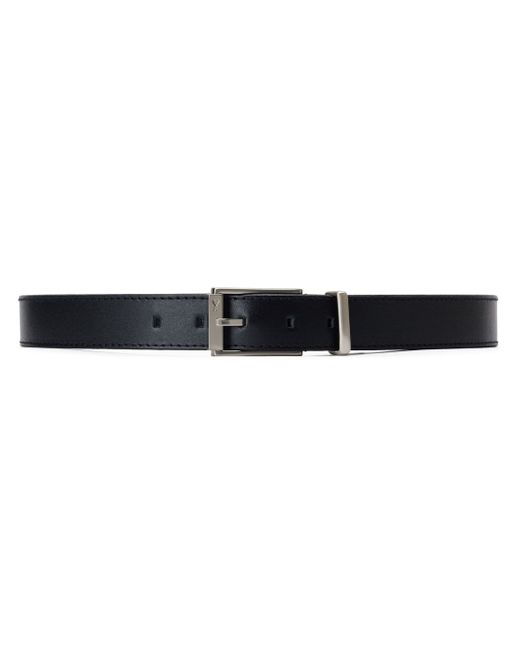 AMI Alexandre Mattiussi logo-engraved leather belt