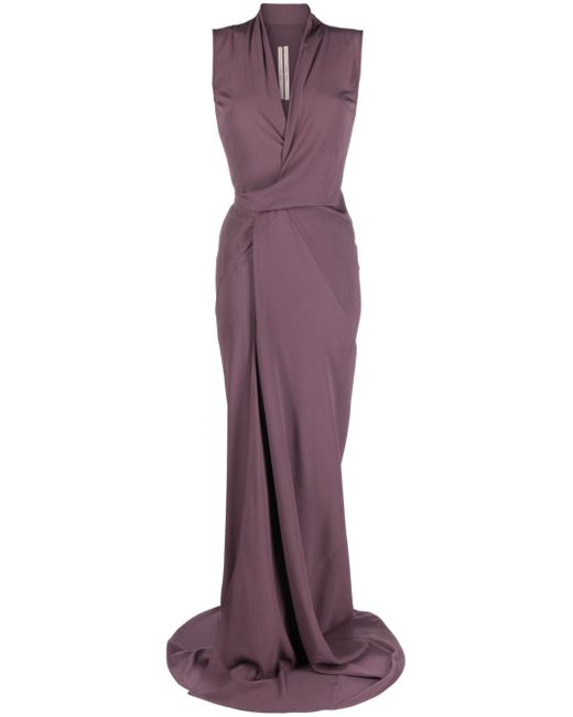 Rick Owens silk-blend draped dress