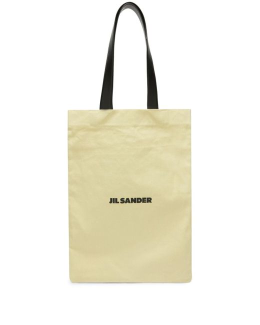 Jil Sander logo-print large tote bag