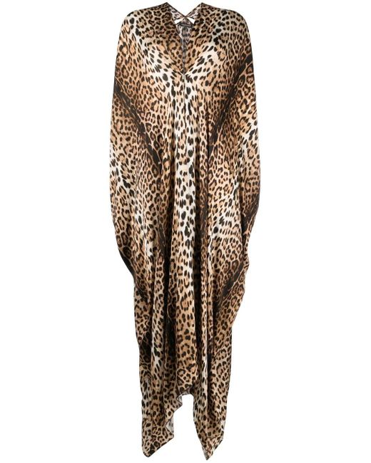 Roberto Cavalli leopard-print dress