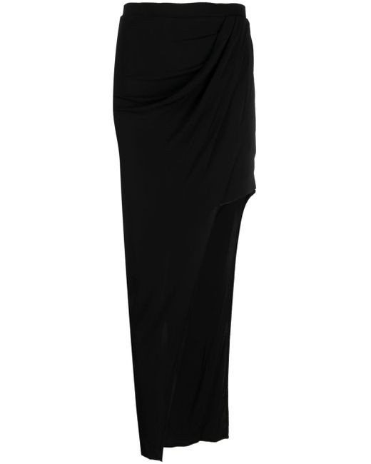 Helmut Lang high-waisted asymmetric maxi skirt
