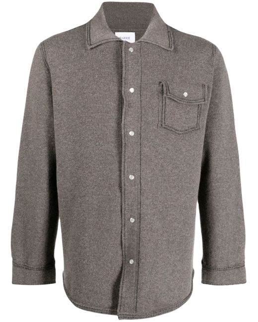 Barrie fine-knit long-sleeve shirt