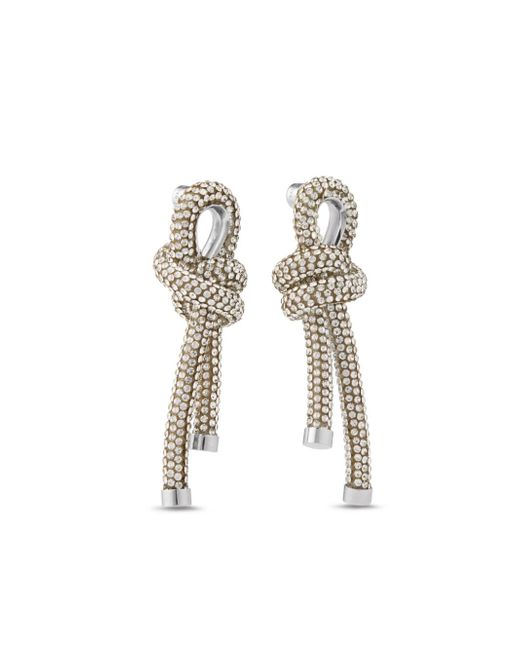 Balenciaga Rope crystal-embellished earrings