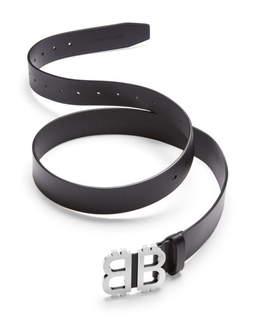Balenciaga Crypto BB leather belt