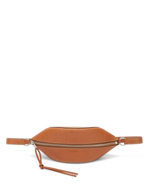 Jil Sander logo-debossed leather belt bag