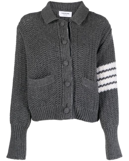 Thom Browne chunky-knit cardi-coat