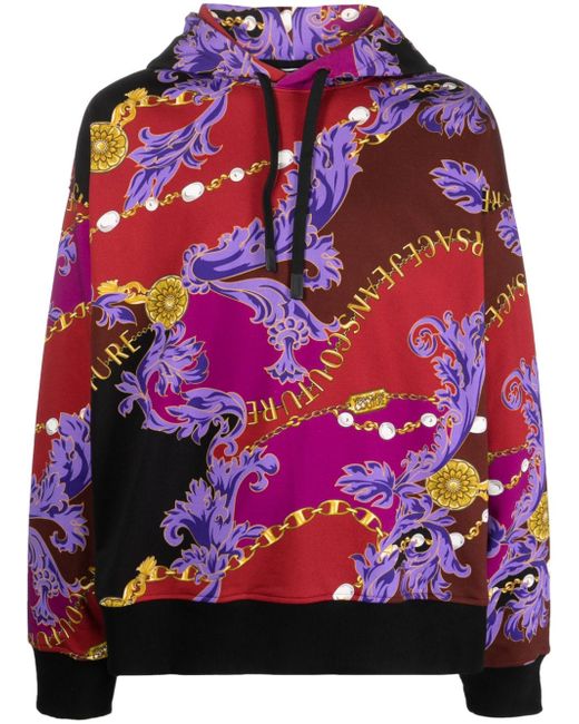 Versace Jeans Couture baroque-print hoodie