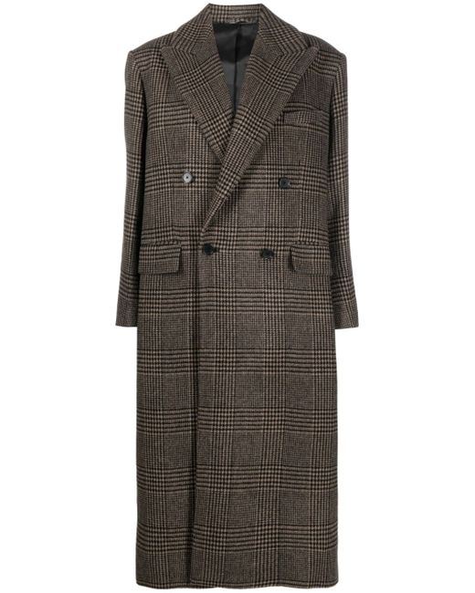 Filippa K plaid-pattern double-breasted coat