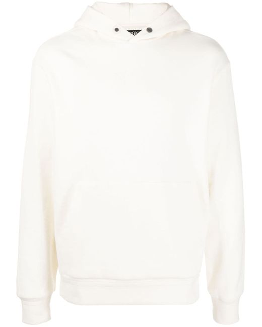 Z Zegna pouch-pocket cotton-cashmere hoodie