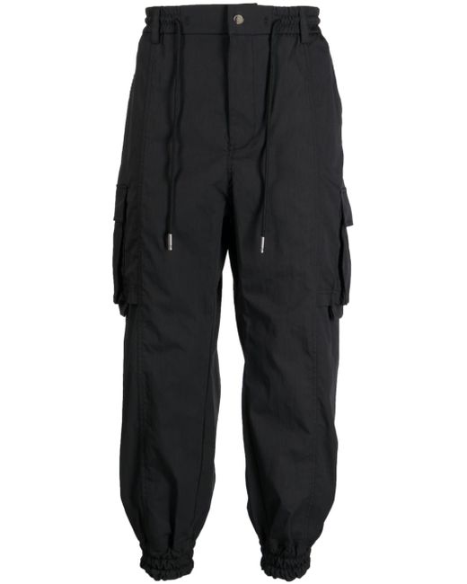 Songzio drawstring-waistband cargo trousers
