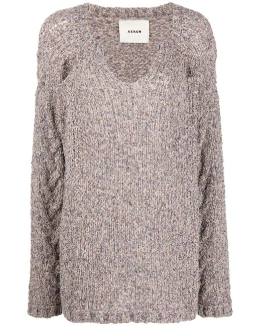 Aeron Colwell mélange knitted jumper