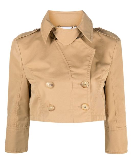Moschino cropped double-breasted jacket