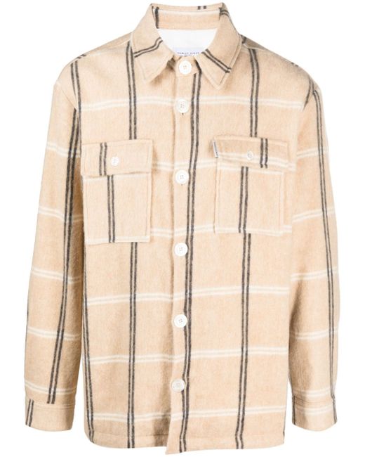 Family First button-up checked shirt
